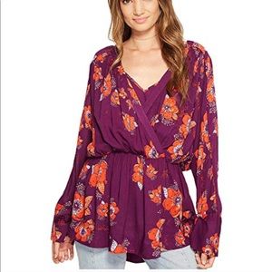 Free People Tuscan Dreams Tunic Purple Plum